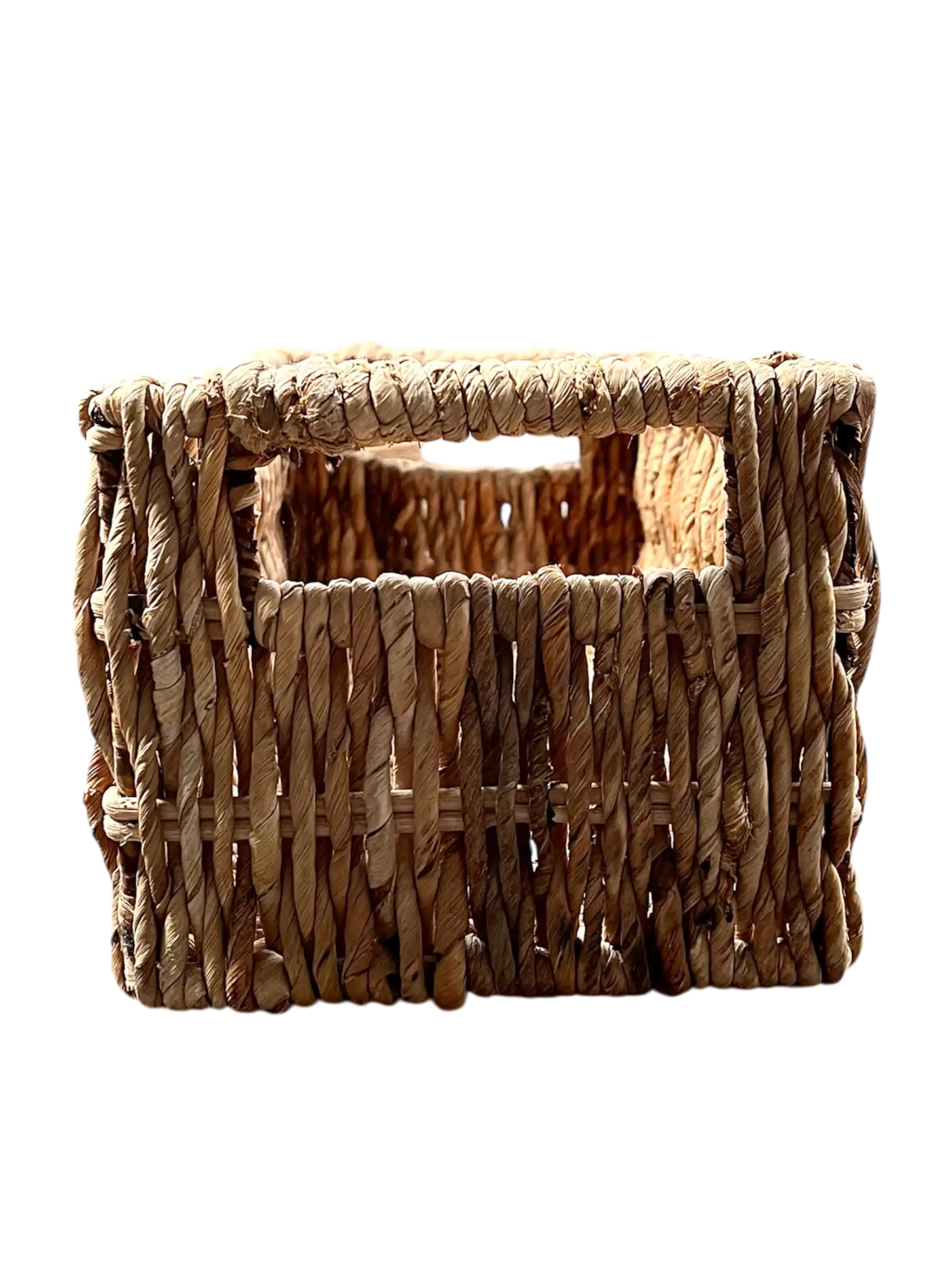 Rustic Hand Woven Storage Basket